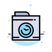 Camera Image Big Think Abstract Flat Color Icon Template vector