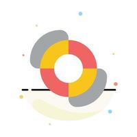 Beach Lifeguard Summer Abstract Flat Color Icon Template vector