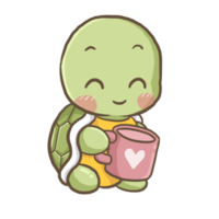 schildpad tekenfilm tekening kawaii anime kleur bladzijde schattig illustratie tekening clip art karakter chibi manga comics png