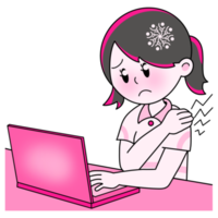 Girl and Office Syndrome png