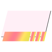 The gradient blank banner png