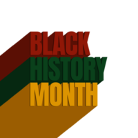 Black history month celebrate. Design Black history month png