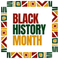 Black history month celebrate. Design Black history month png