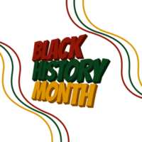 celebrar el mes de la historia negra. mes de la historia negra del diseño png