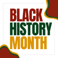 Black history month celebrate. Design Black history month png