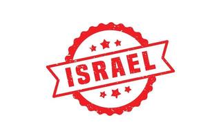 ISRAEL stamp rubber with grunge style on white background vector