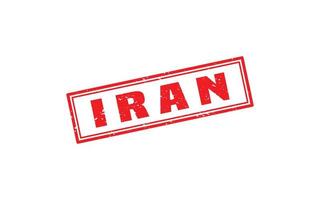 IRAN stamp rubber with grunge style on white background vector