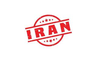 IRAN stamp rubber with grunge style on white background vector