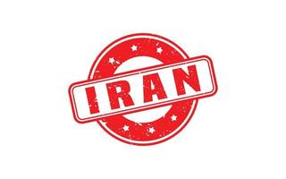 IRAN stamp rubber with grunge style on white background vector