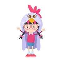 Cute animal costumes are suitable for children's clothing designs vector