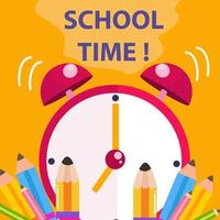 A concept of education background for back to school vector