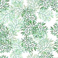 Decorative forest twig endless wallpaper. Hand drawn branches with leaves seamless pattern. vector