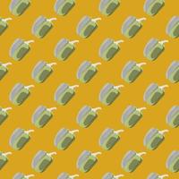 Simple bell pepper seamless pattern. Bulgarian pepper wallpaper. vector