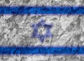 textura de la bandera israelí como fondo foto