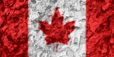 textura de la bandera canadiense como fondo foto