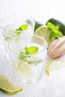 Lime mojito lemonade ice cold freshly made photo