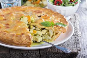 Chicken curry savory pie photo