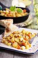 Root vegetable hash with apple photo