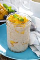 Coconut mango rice pudding photo