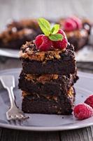 Brownies with peanut butter photo