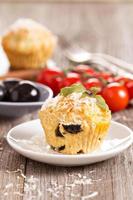 Savoury muffins with parmesan cheese photo