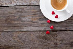 espacio de copia de café del día de san valentín foto