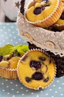 Gluten free muffins with grapes photo