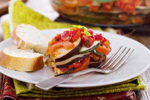 Ratatouille on a plate photo