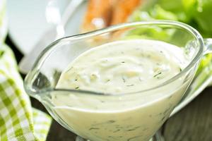 Cream sauce for fish photo