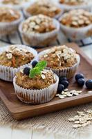 Vegan banana carrot muffins photo