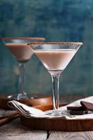 cóctel martini de chocolate foto