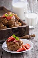 Vegan apple muffins photo