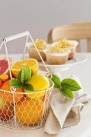 Baking with citrus fruits photo