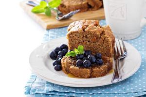 Vegan healthy apple carrot sweet bread photo