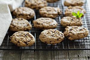 galletas con chispas de chocolate foto