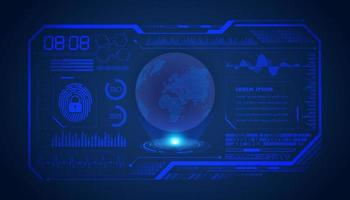 Modern HUD Technology Screen Background vector