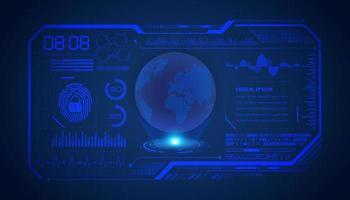 Modern HUD Technology Screen Background vector