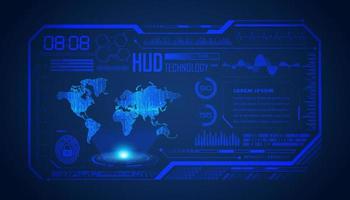 Modern HUD Technology Screen Background vector