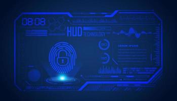 Modern HUD Technology Screen Background vector