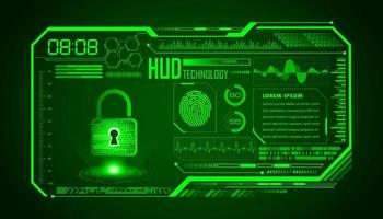 Modern HUD Technology Screen Background vector