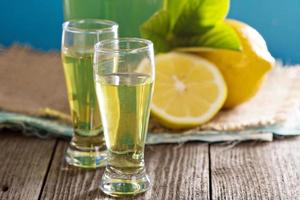 Limoncello in small shots photo