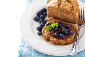 Vegan healthy apple carrot sweet bread photo