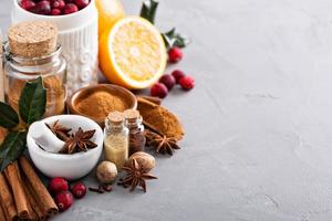 Homemade mix of spices in a jar photo