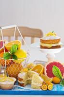 Citrus Victoria Sponge Cake with Lemon Curd photo