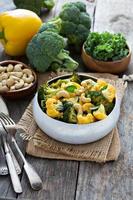 Vegetable curry with cashew nuts photo