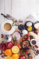 Colorful and tasty breakfast photo