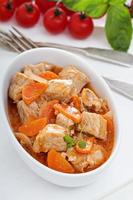 Pork and vegetable stew photo