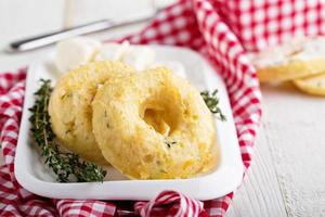 Savory cheese donuts with thyme