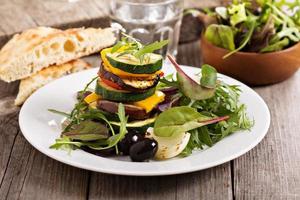 Stack of grilled vegetables photo