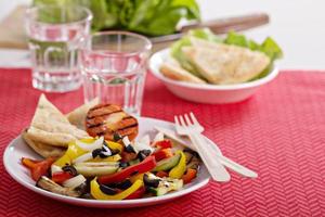 Salad with grilled vegetables photo